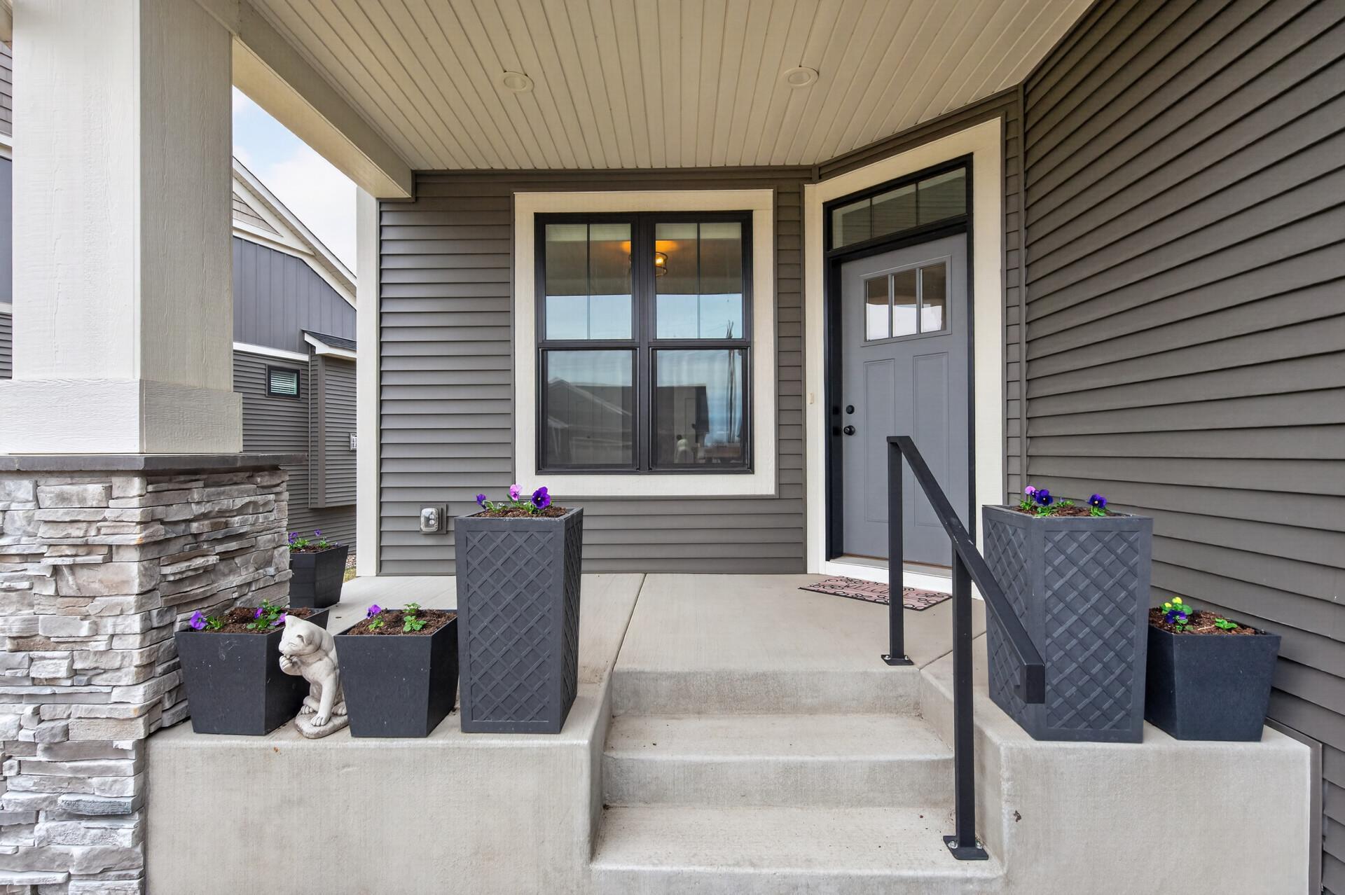 Front door porch area
