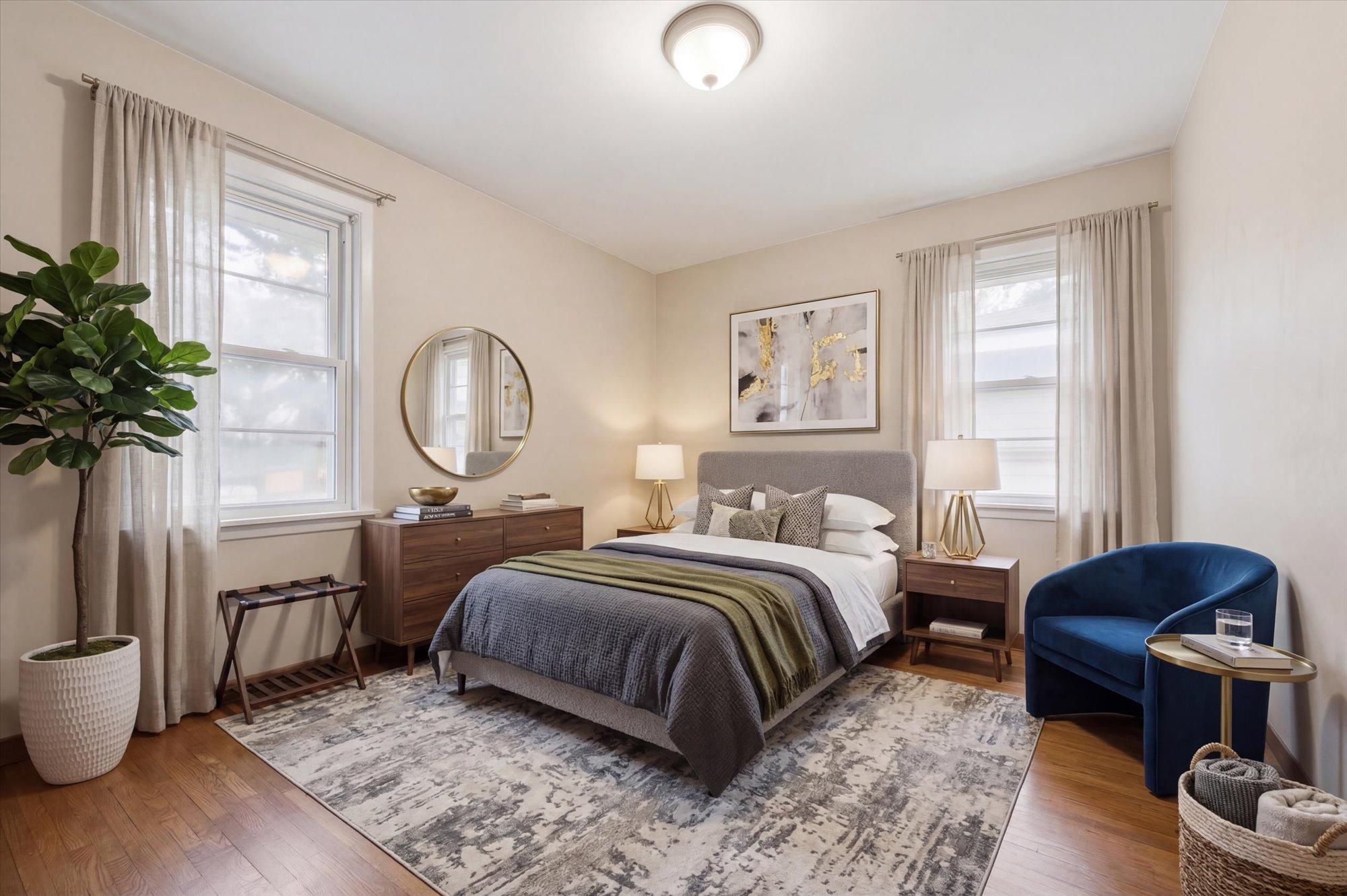 2nd Bedroom Virtually staged