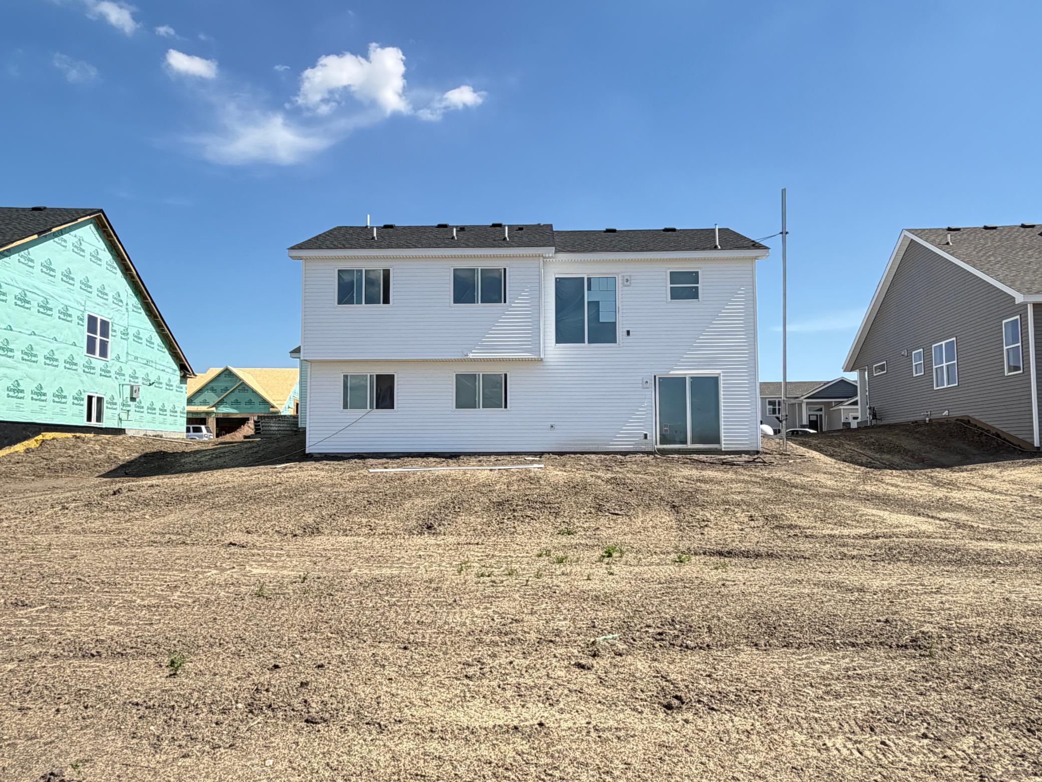 (Photo is of the actual home in progress.)