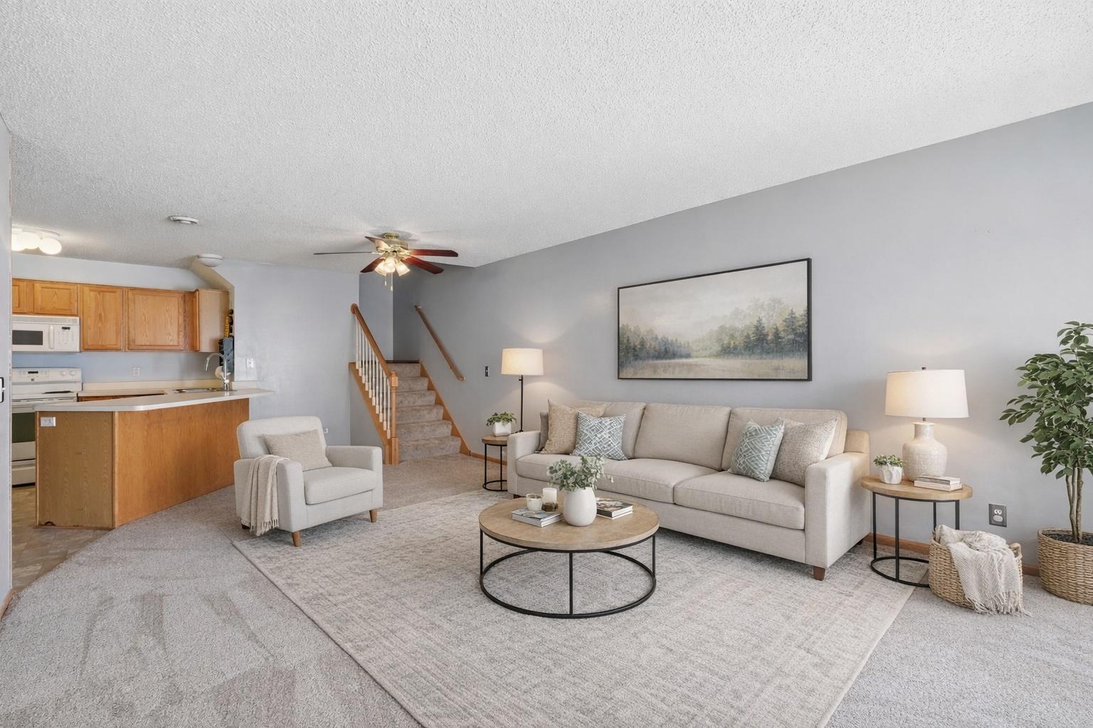 Living room - Virtually Staged