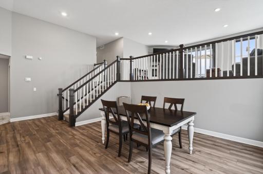 Designed with connection in mind, this flexible dining area is perfect for everyday meals and special gatherings.