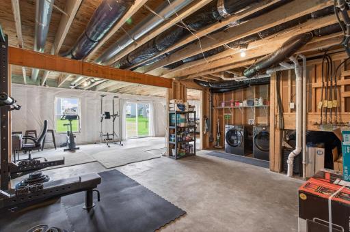 The walkout lower level offers endless possibilities. Finish it your way and create additional living space, a home gym, theater room, office, or all of the above.