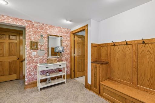 A seamless flow from the entry into the private lower-level retreat.