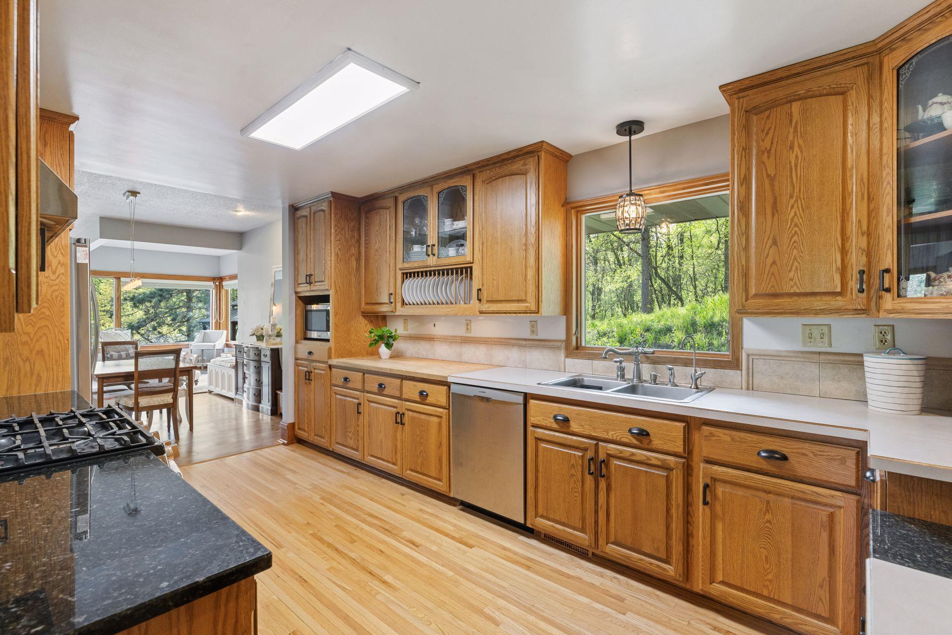Welcome to the upper level—where beautiful hardwood floors and an open layout set the stage.