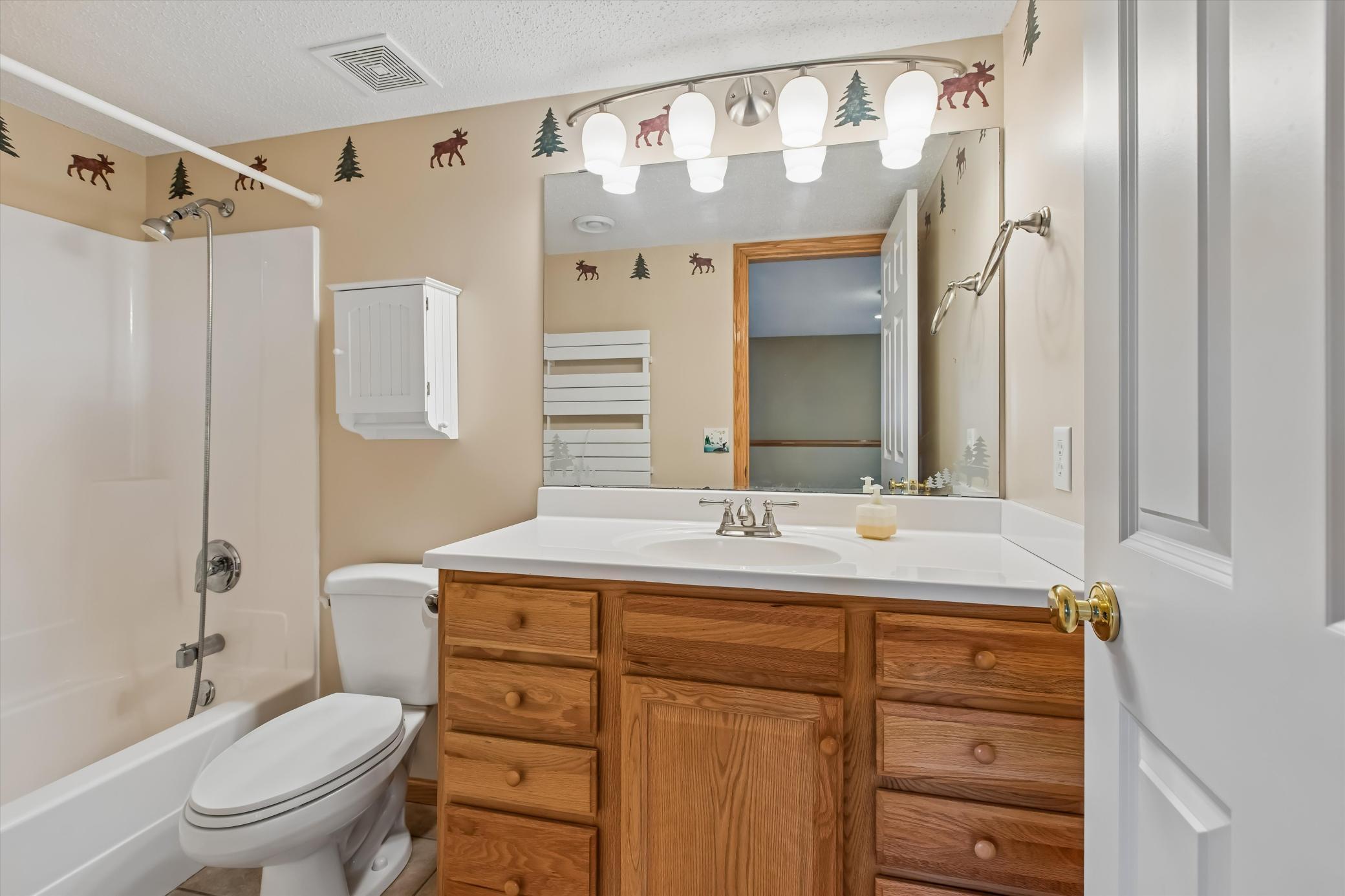 Full bath in lower level