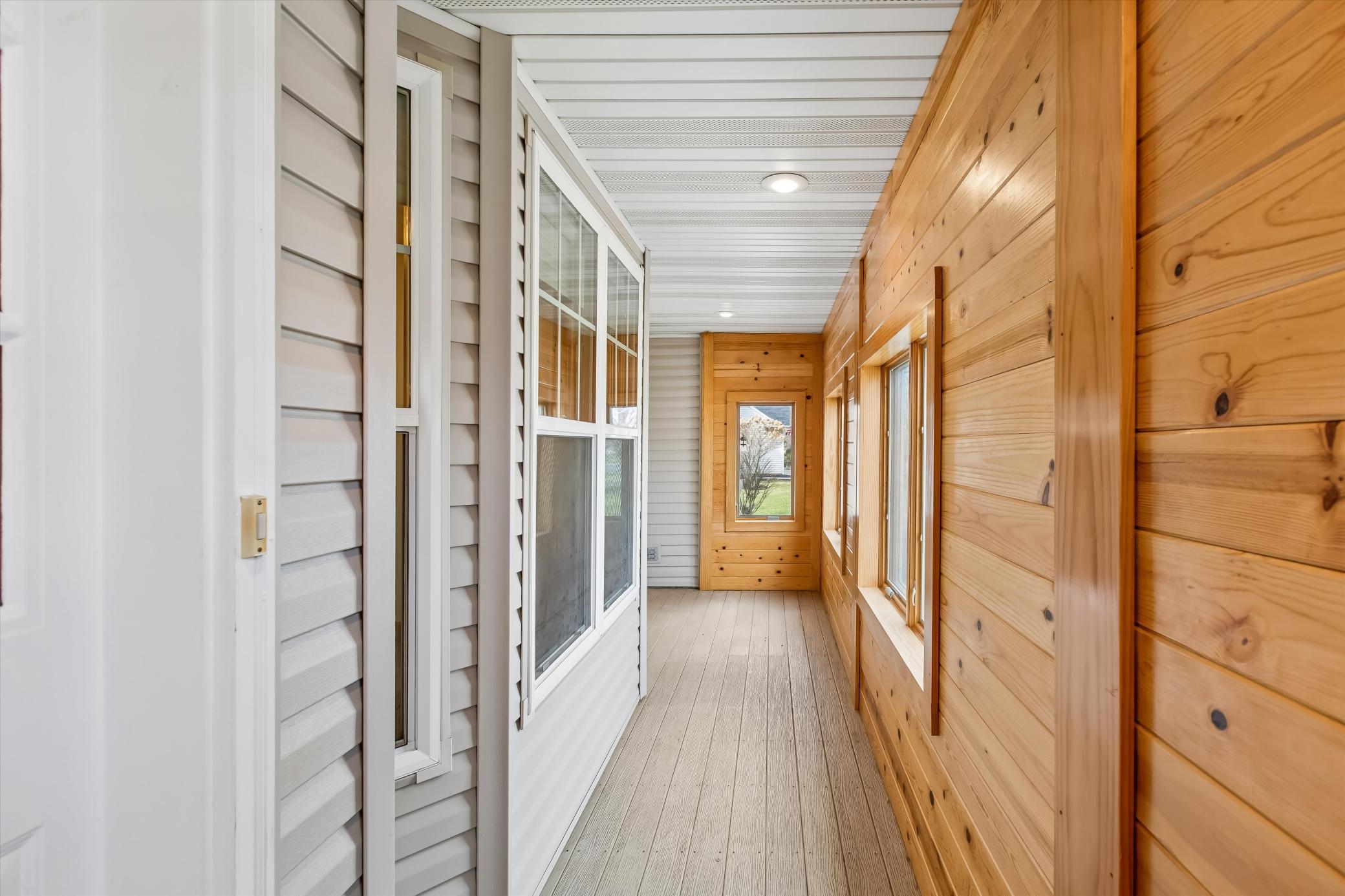 Enclosed front porch