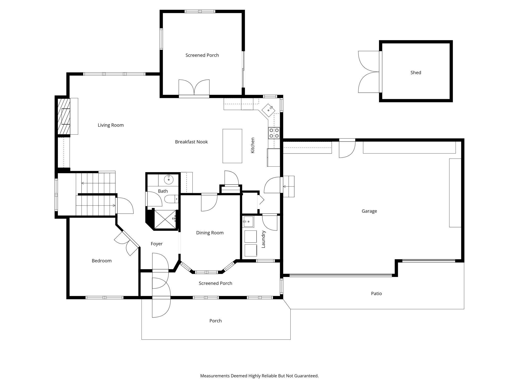Main level floorplan