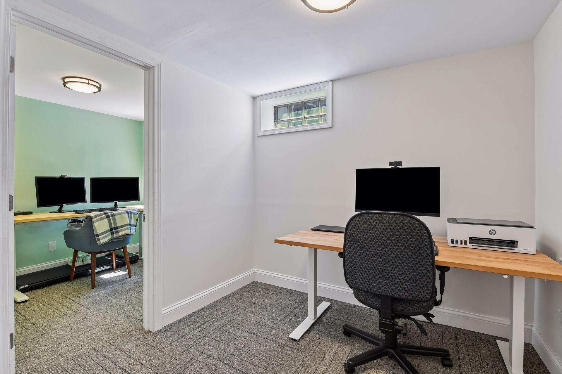 Bonus rooms! 2 small offices in the basement