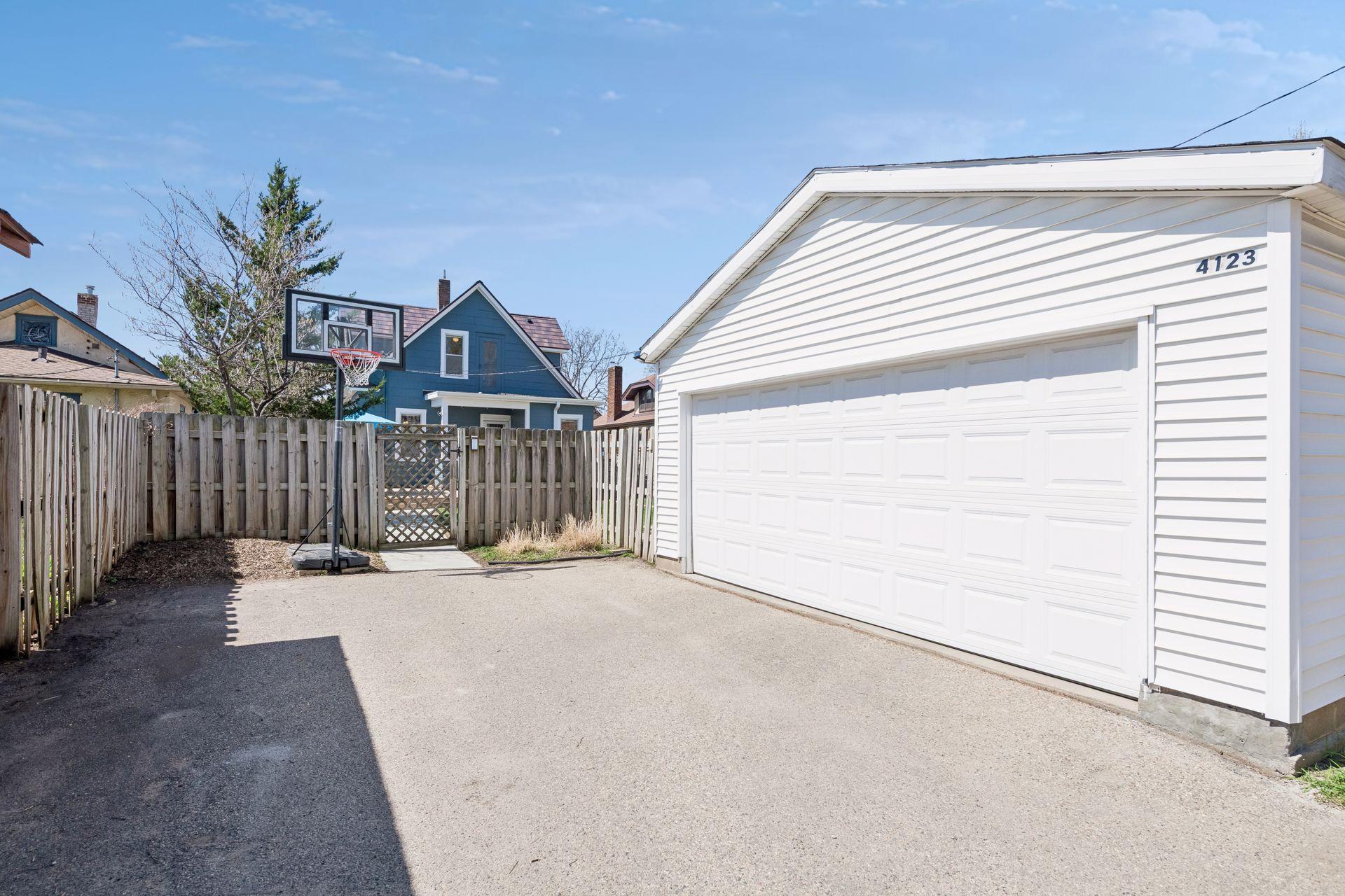 2 car garage with spacious apron