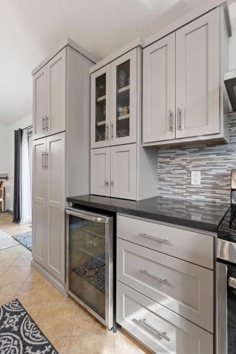 Don't forget about the built-in beverage fridge!