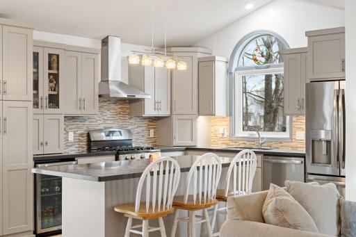 Modern updates and classic charm collide in this kitchen.
