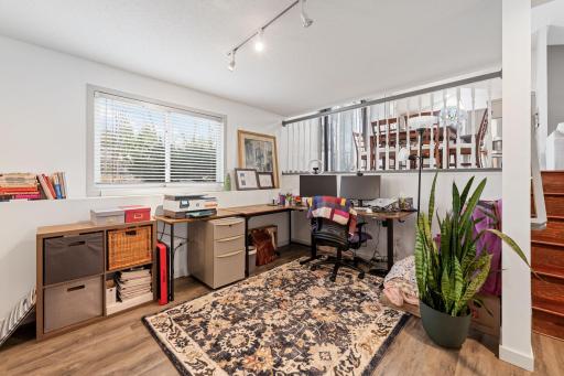A perfect space for home office, hobby area or play room.