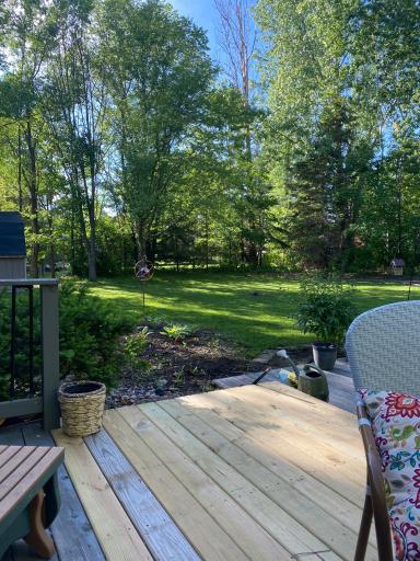 Mature trees and landscaping provide a private backyard oasis!