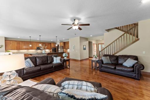 This home is full of beautiful natural woodwork.