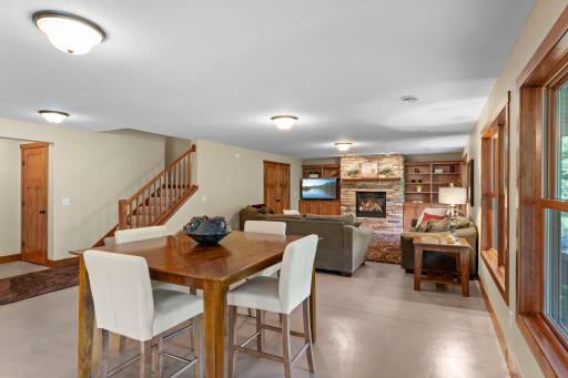 The lower level has plenty of space to entertain!