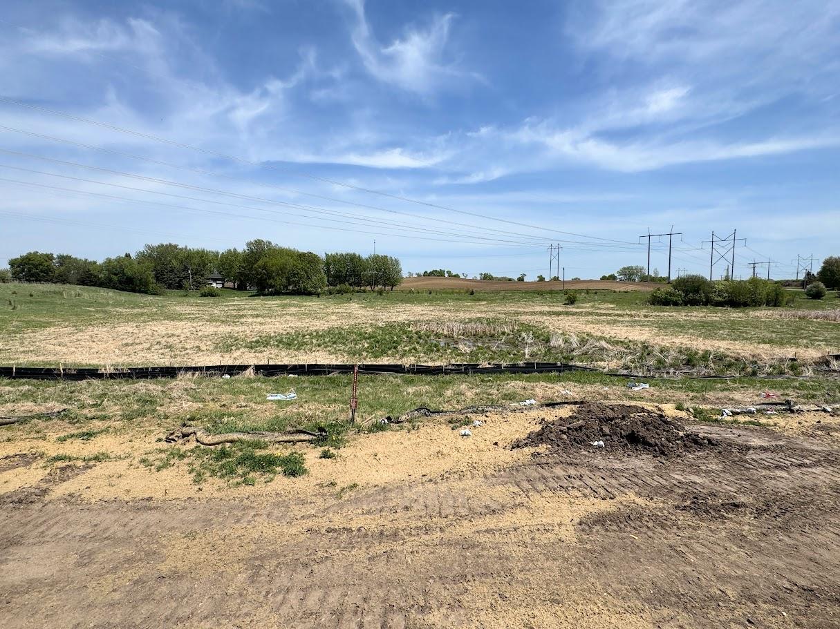 (Photo is of the actual backyard in progress.)