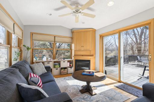 Exit to back deck from living room