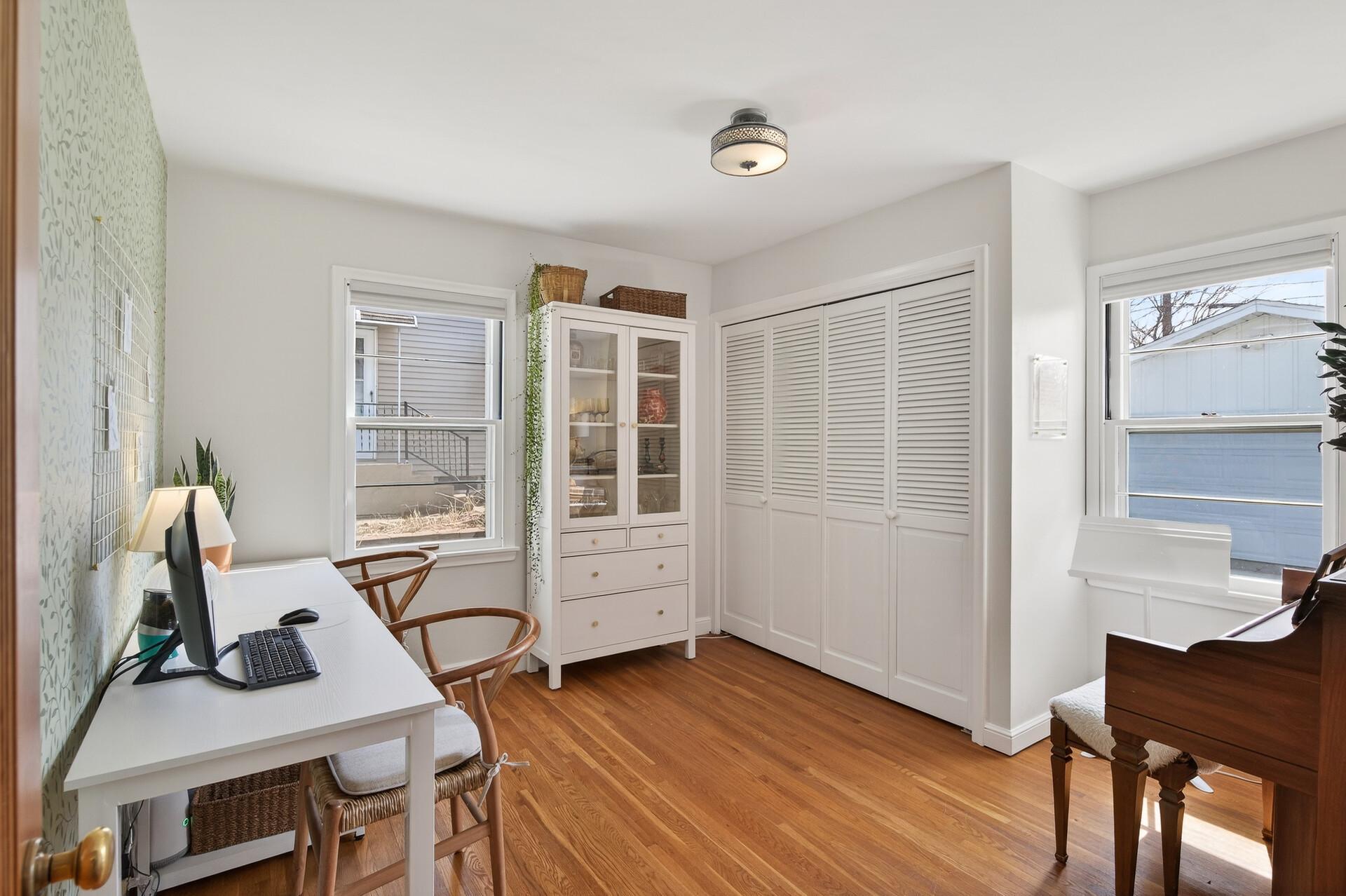 One of two bedrooms on the main level. There are two generously sized closets in this room