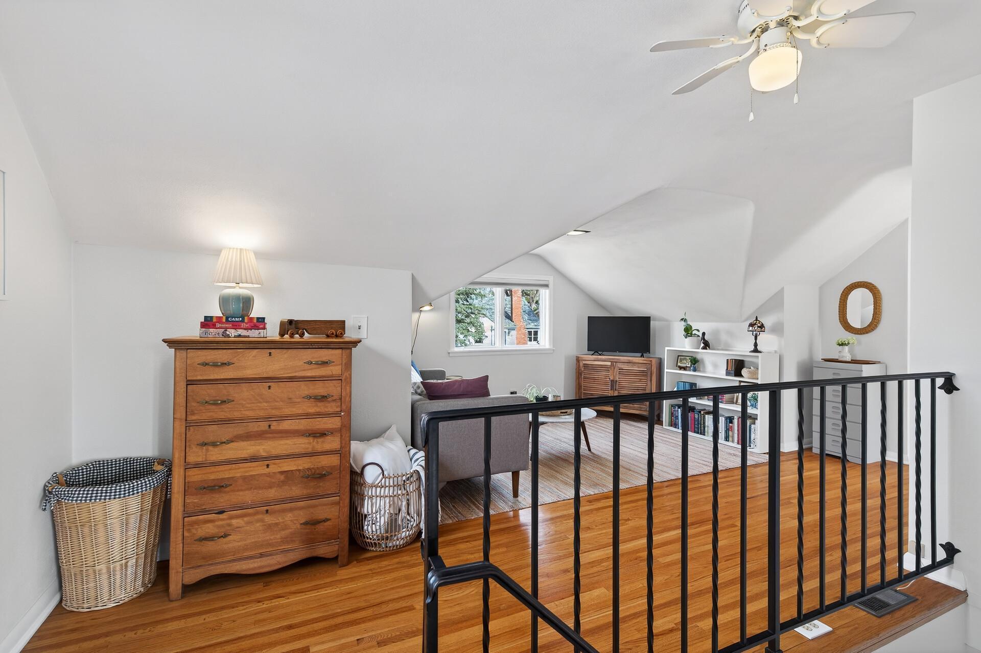 Upper level family room, office, fitness room or homework station. The possibilities are endless.