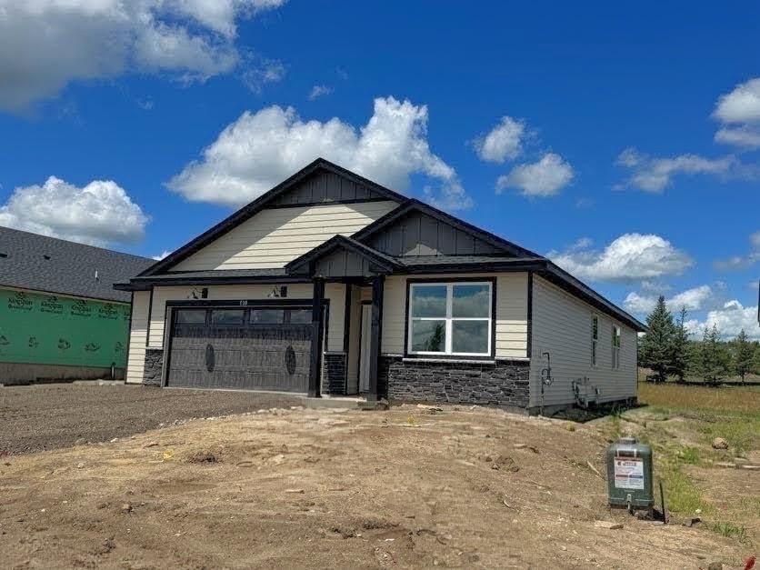 (Photo is of the actual home in progress.)