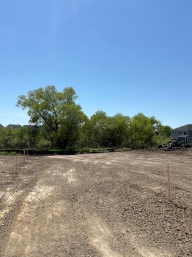 (Photo is of the actual backyard in progress.)