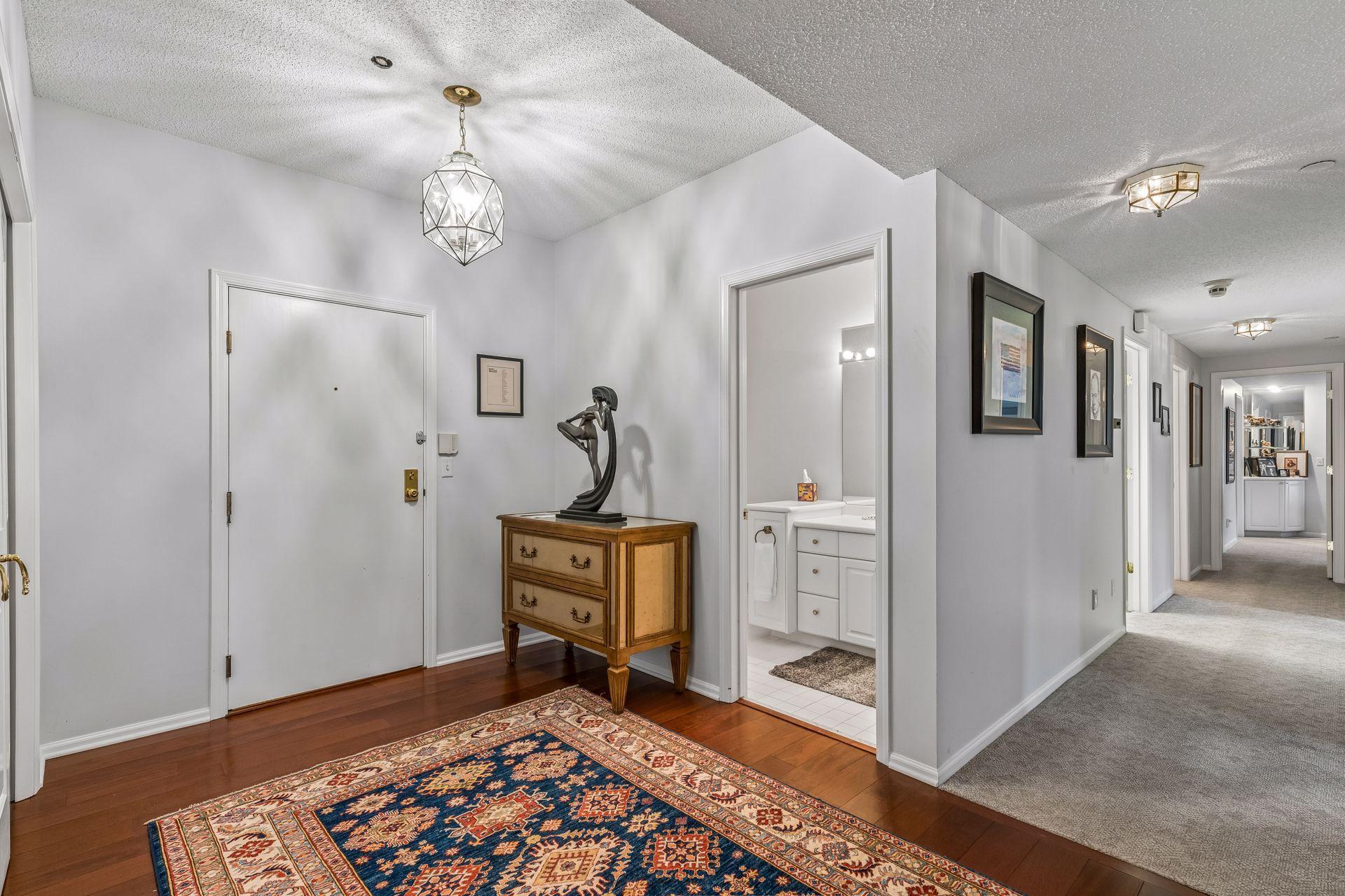 Front entry looking toward bedroom wing