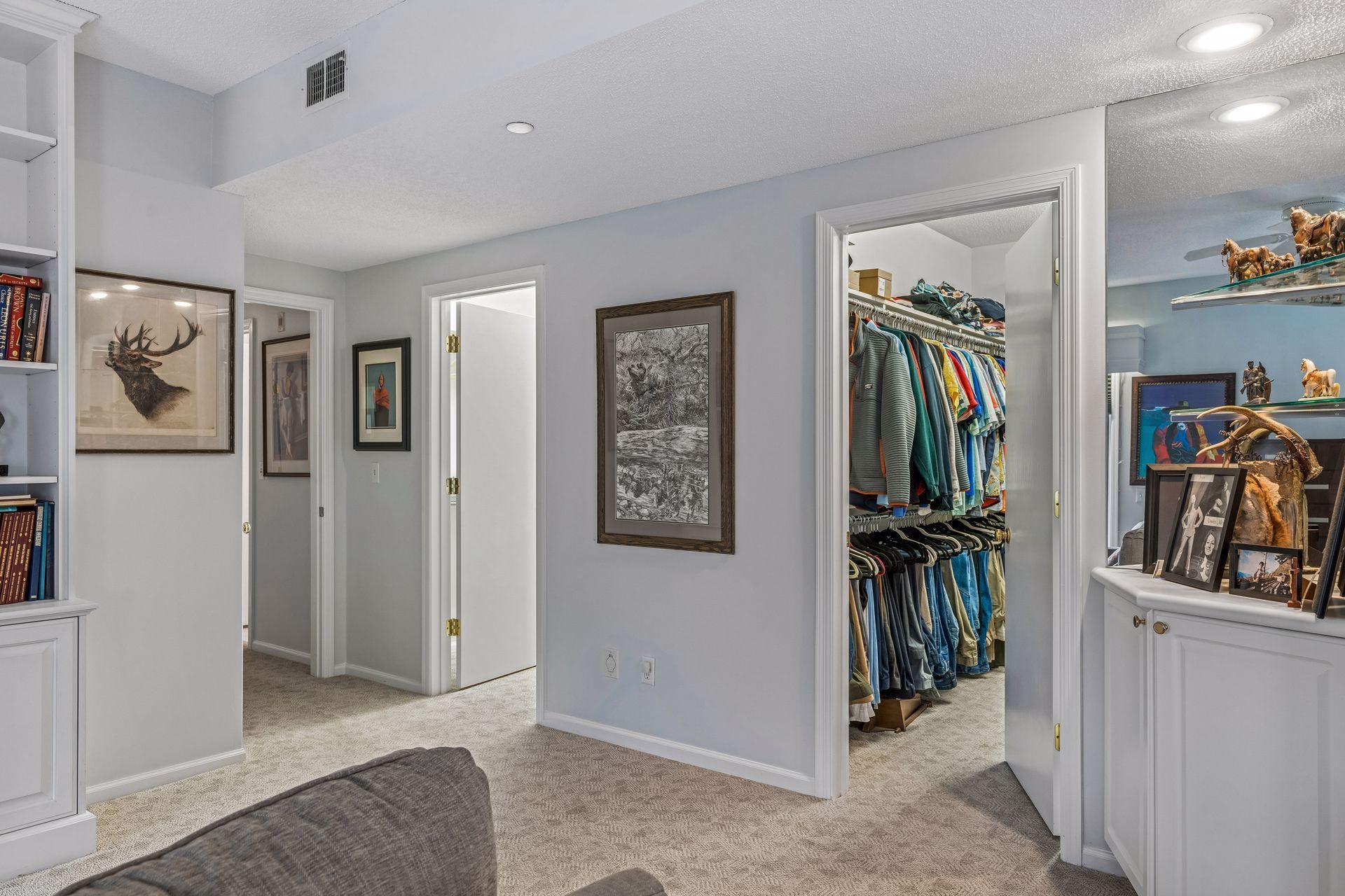Two walk-in closets!