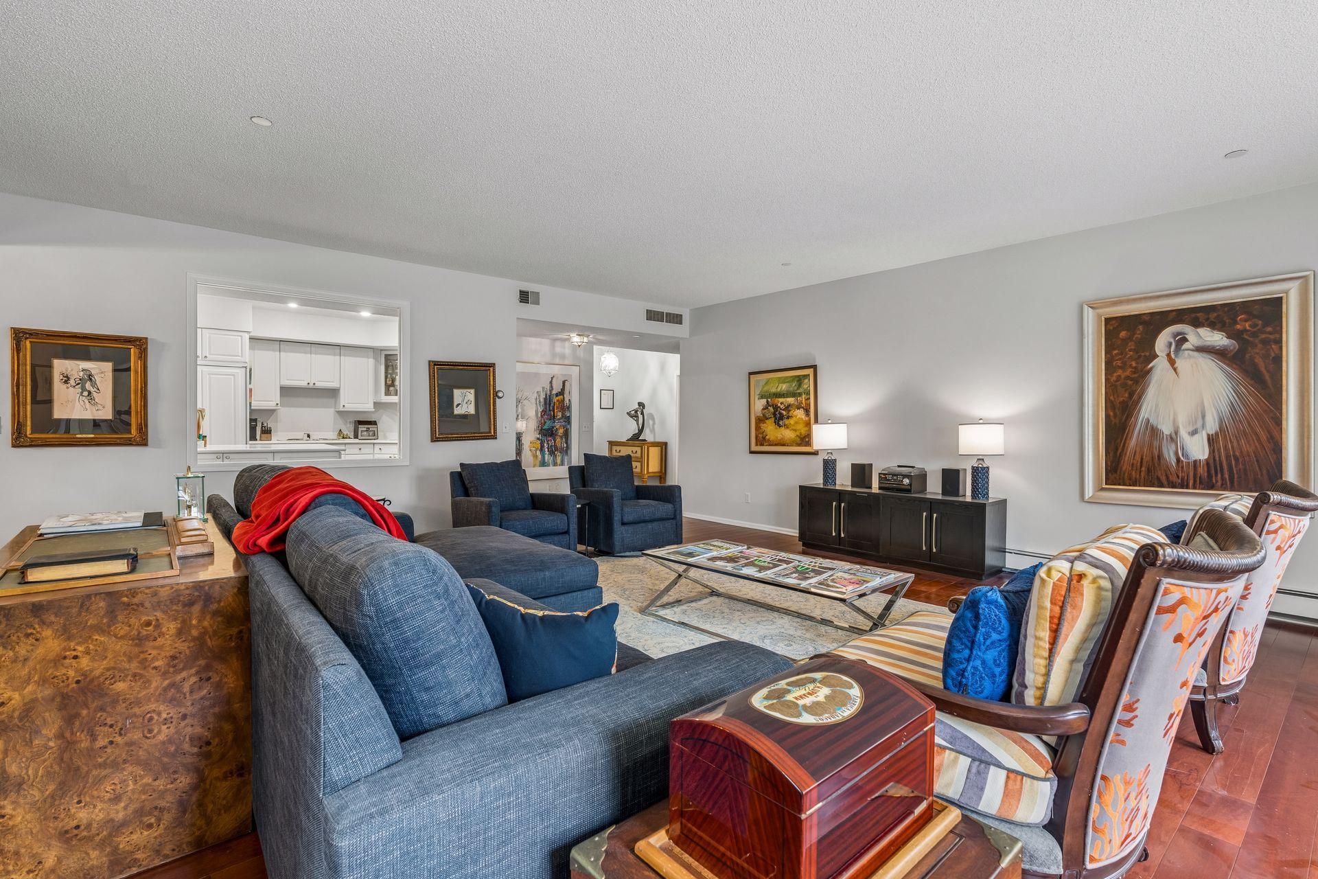 Living room - note the openness to the kitchen