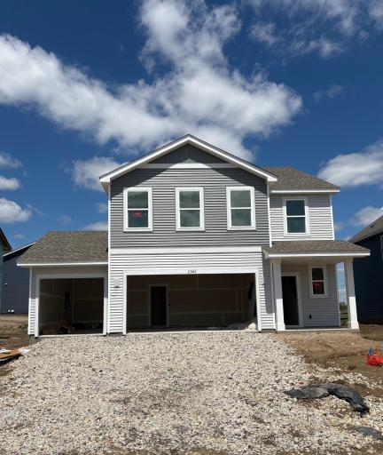(Photo is of the actual home in progress.)