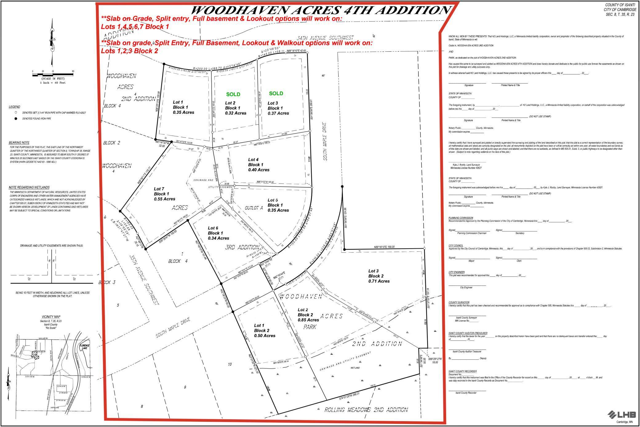 Woodhaven Acres Plat