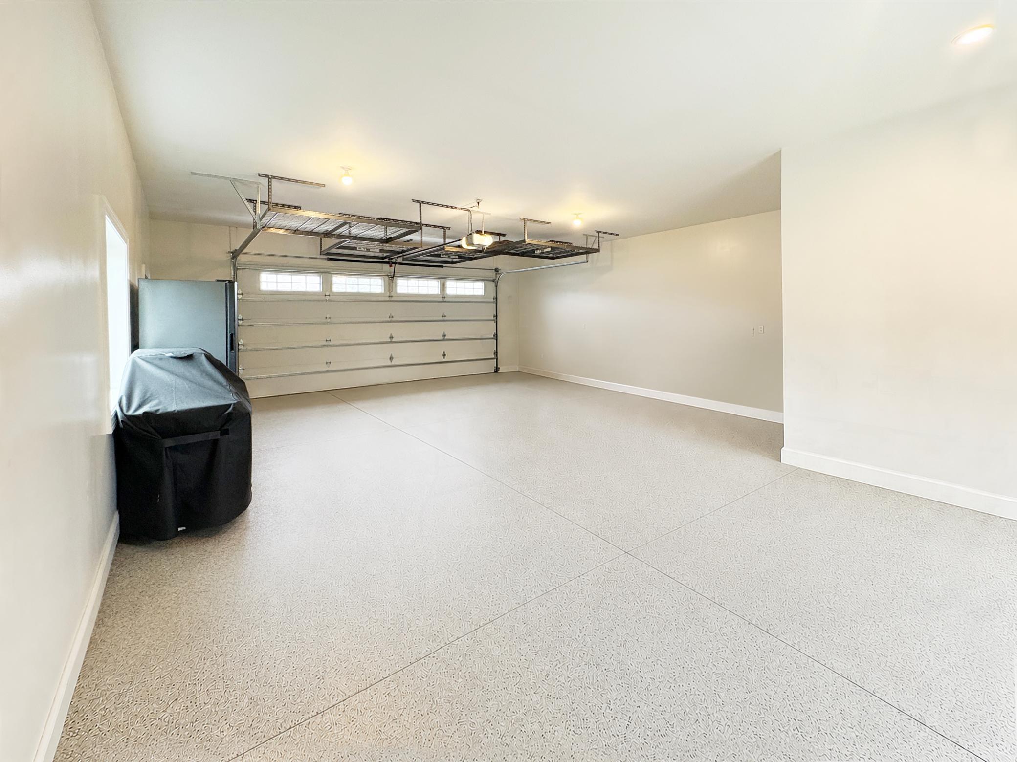Heated Attached Garage with Epoxied Floors