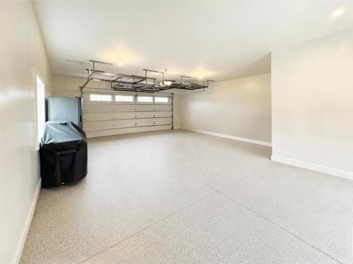 Heated Attached Garage with Epoxied Floors