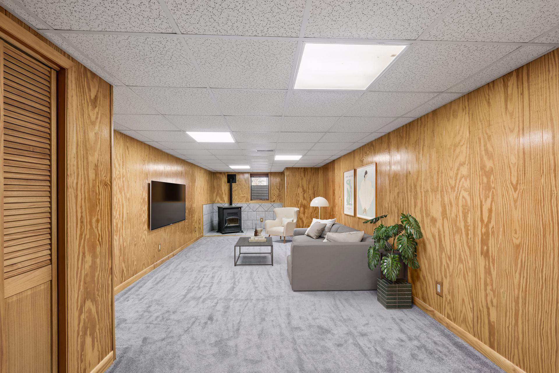 Lower-level family room