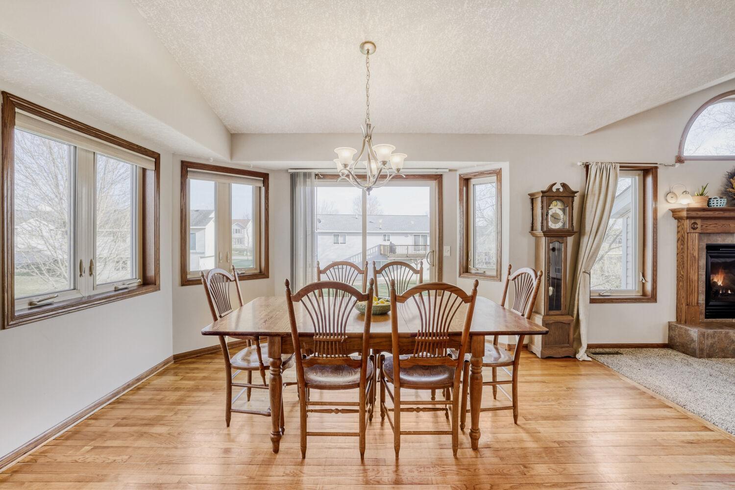 Dining Room Leads to Sliding Doors - Build Your Deck To Maximize Your Entertaining Options!