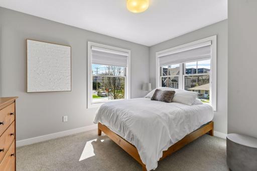 There are three upstairs bedrooms and all have walk-in closets
