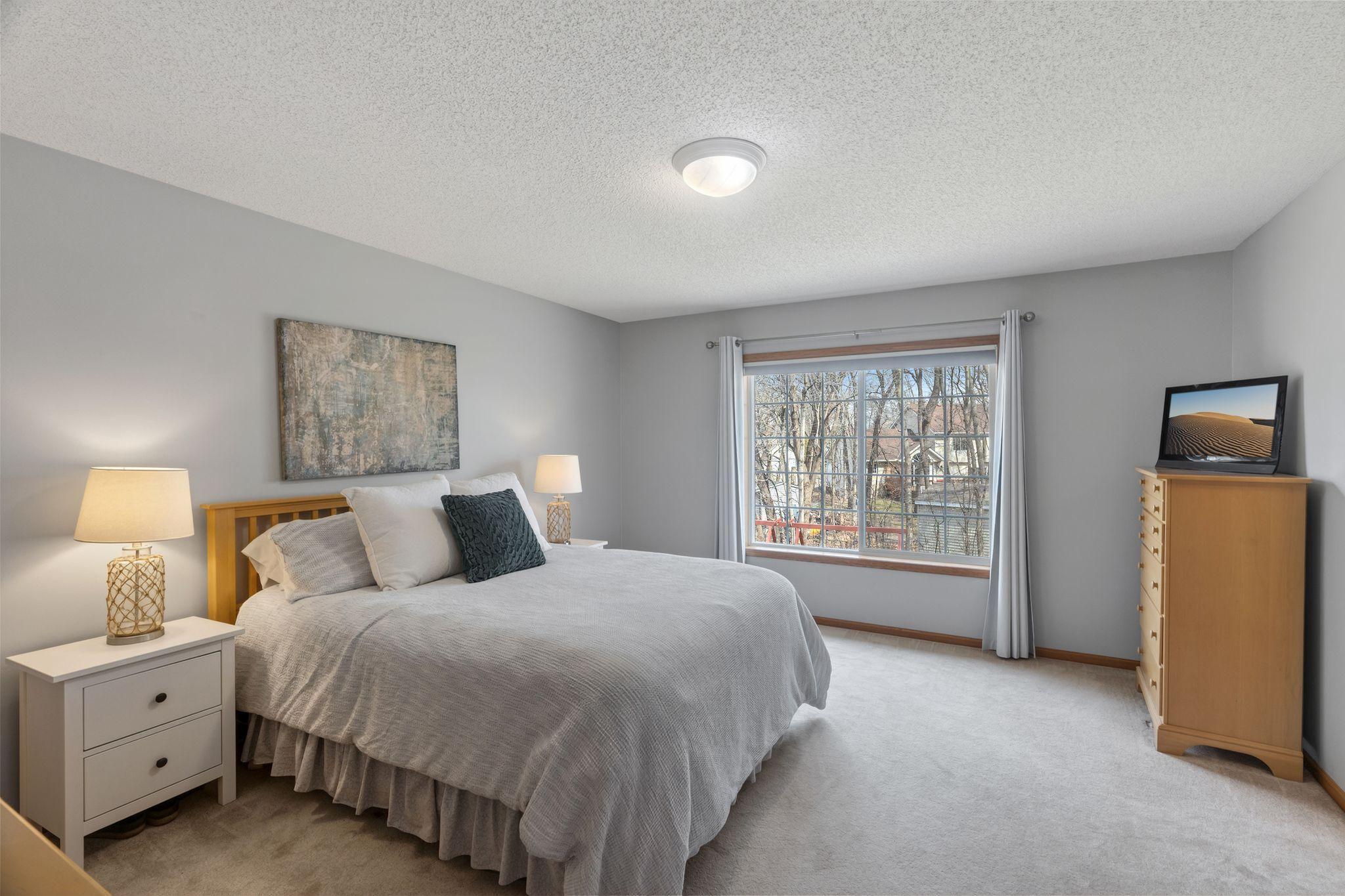 Spacious primary suite with private full bath