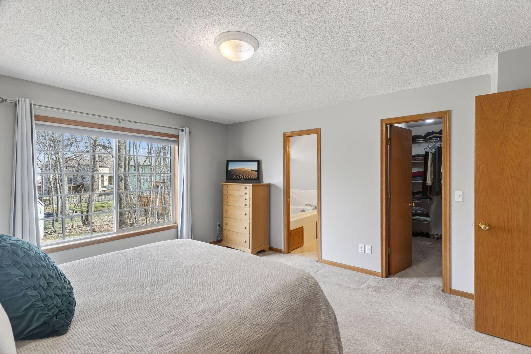 Walk-in closet and private full bath