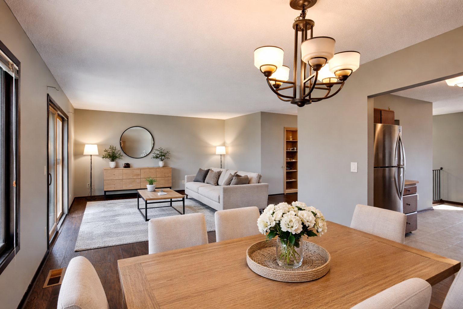 Virtually staged From Dining