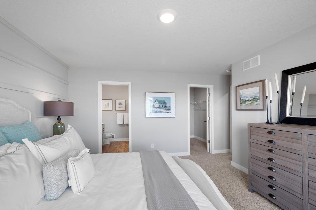 Another view of the Owner's suite. Photo is of model home. Colors and options may vary. Ask Sales Agent for details.