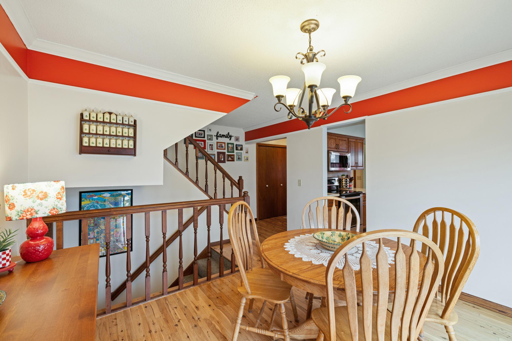 Hardwoods in the dinning room