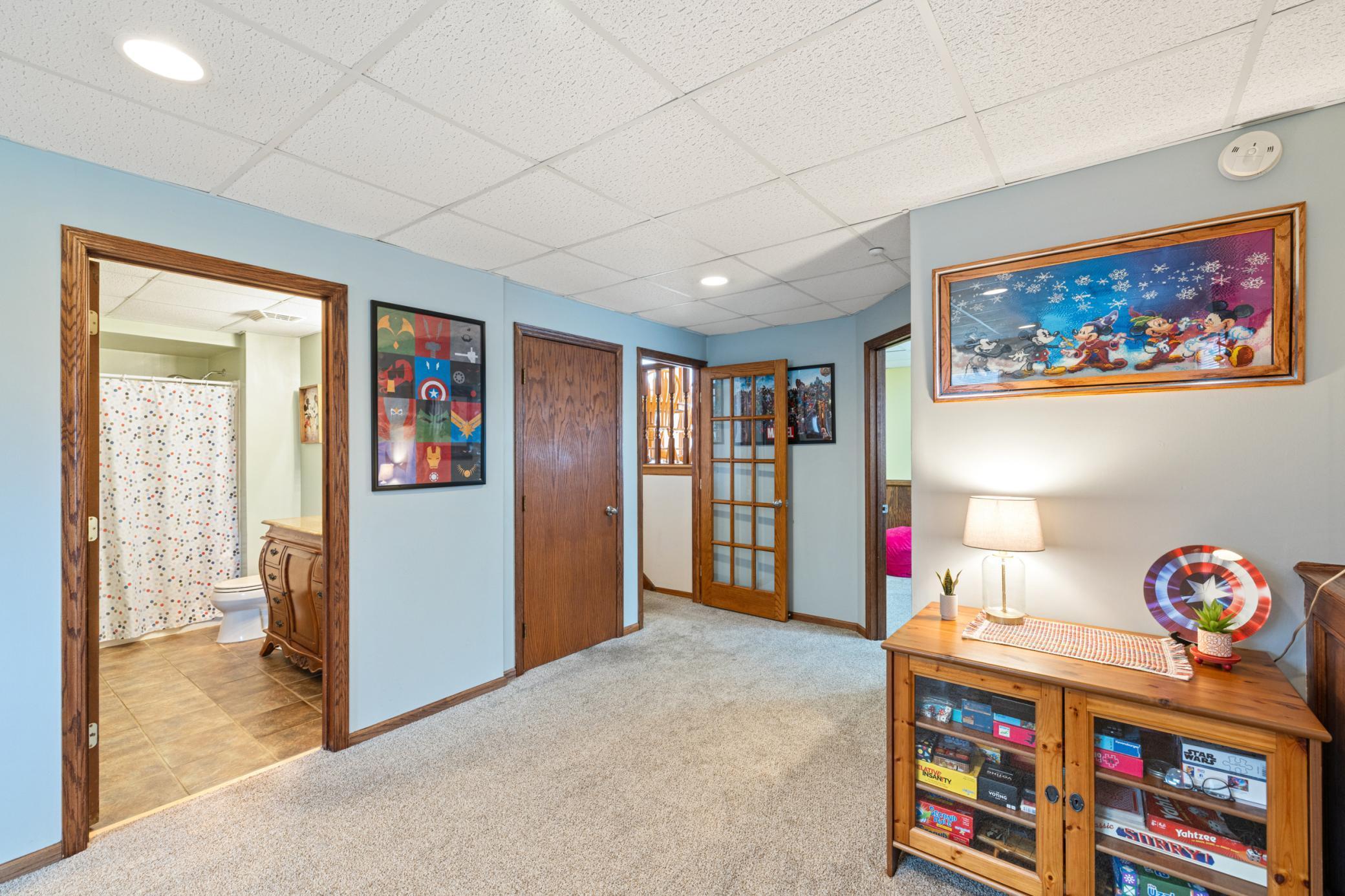 Entry area in family room