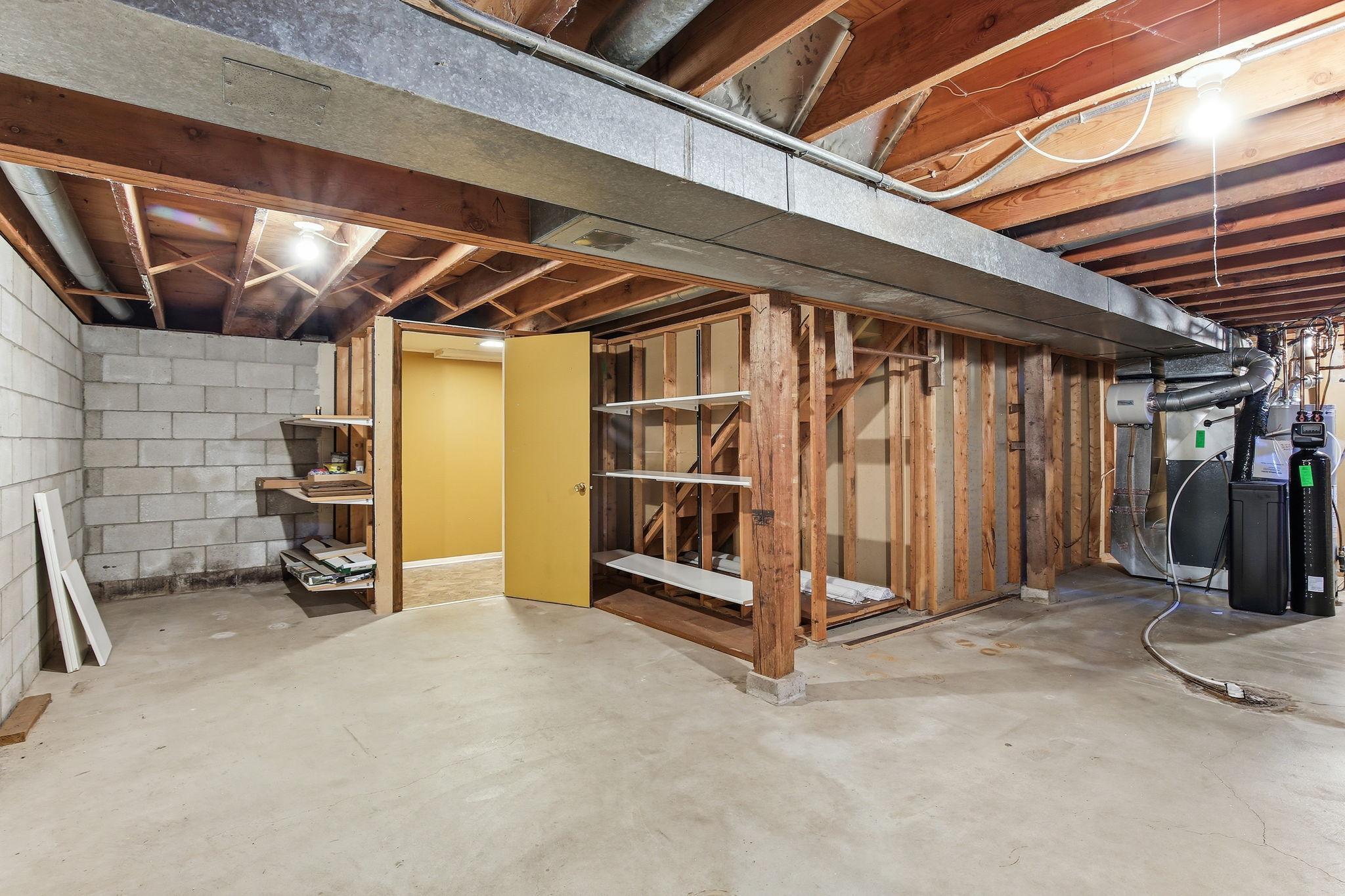 Lots of Storage in the Lower Level.