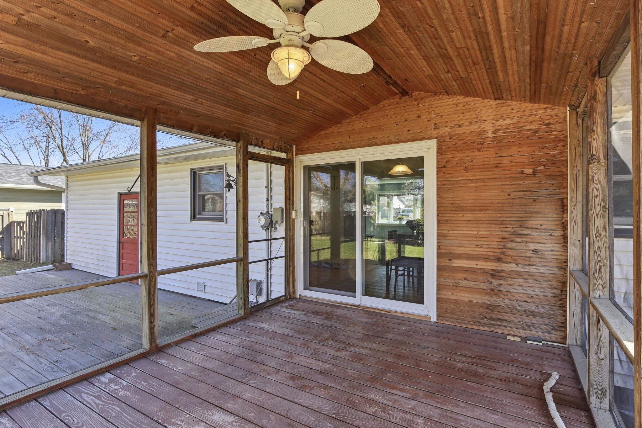 Deck off the Screened in Porch was added in 2018.