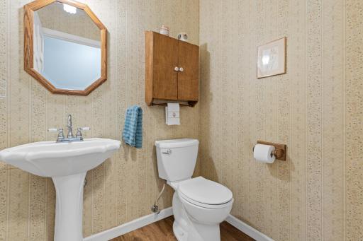 Convenient main-level half bath adds everyday practicality