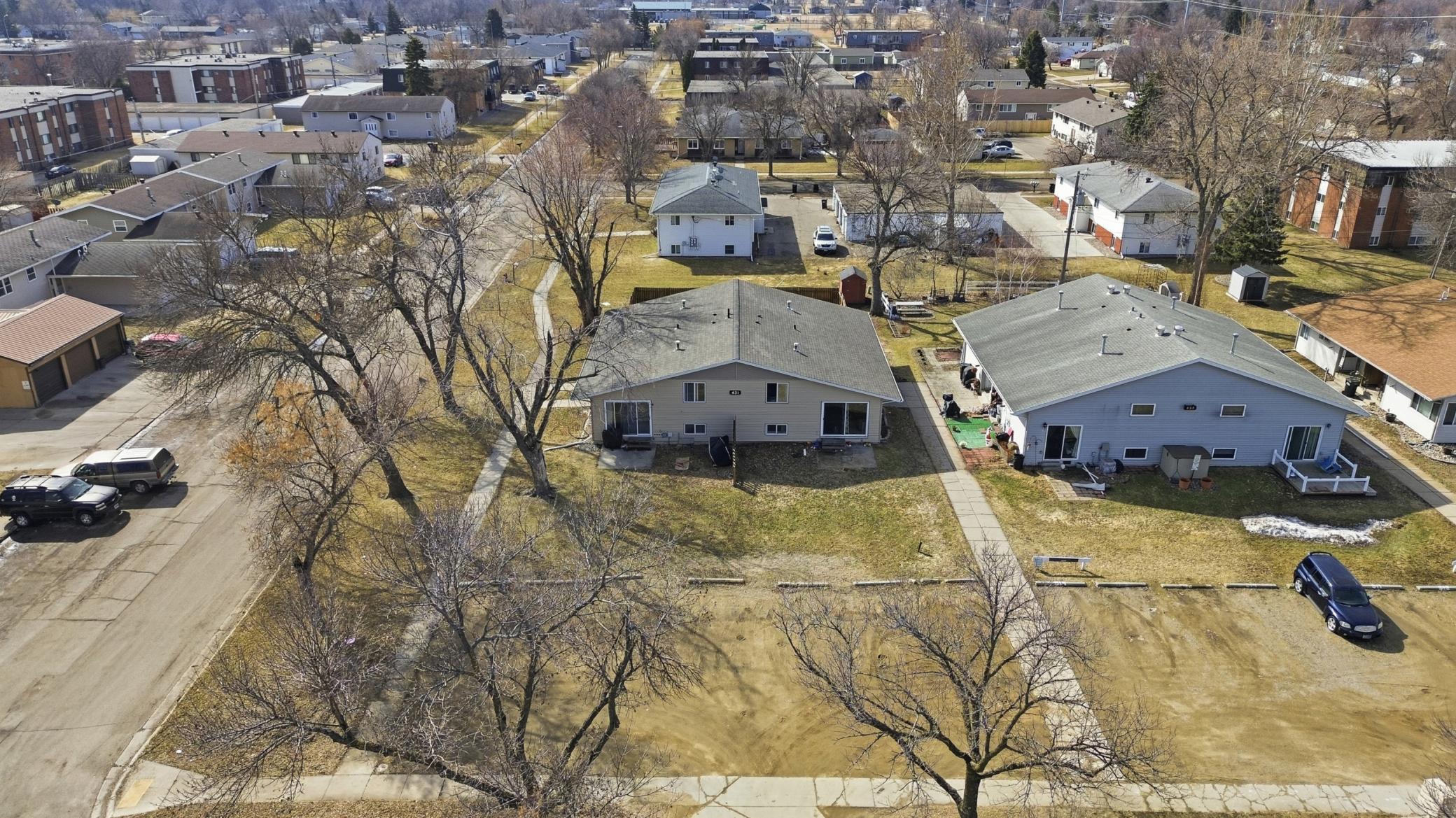 Aerial View w/ Parking Lot