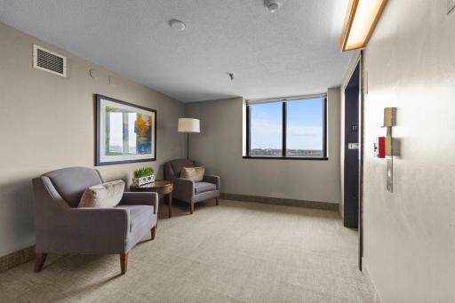 Elevators provide effortless access throughout the building