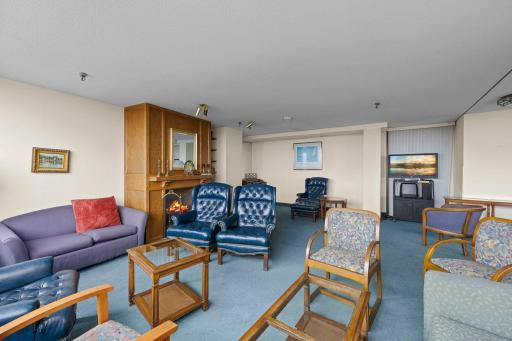 Resident lounge with a variety of seating options