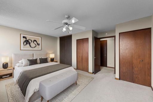 Abundant closet space for all your storage needs