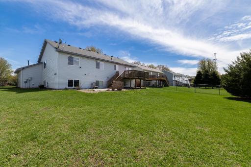 Enjoy a concrete patio, large deck, and fenced in backyard this summer!