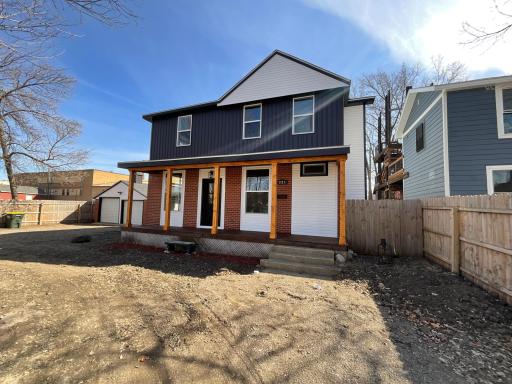 Front of the house from the right side view of the road